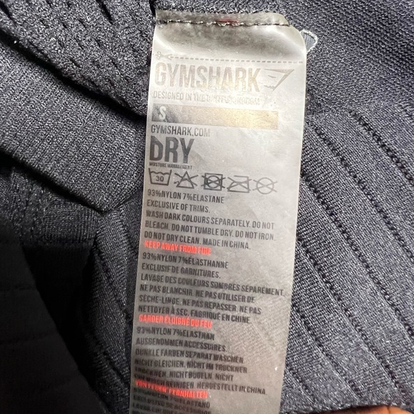 GYMSHARK Women's Energy Seamless Cropped Leggings Size Small Black - Picture 7 of 7